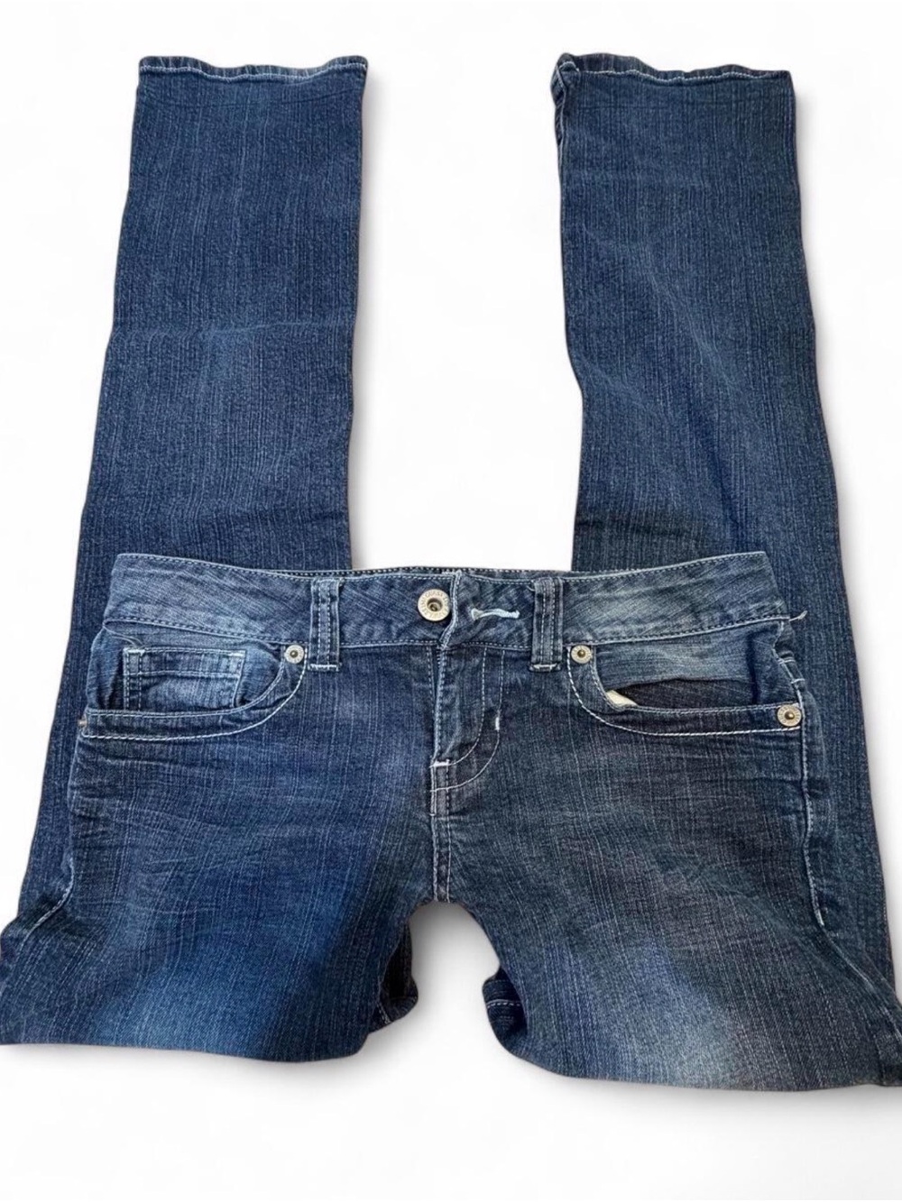 Low Rise Guess Women's Dark Blue Stretch Denim Jeans